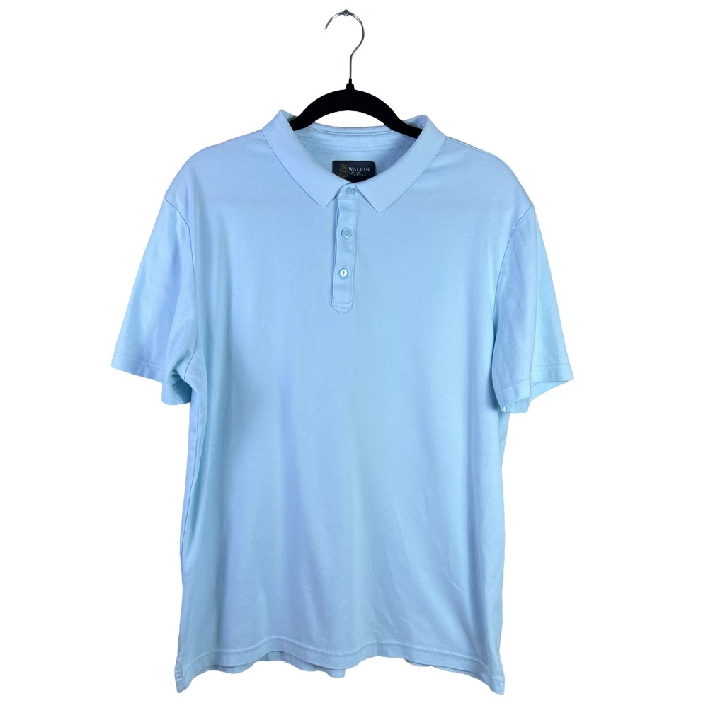 Wallin & Bros. Polo Shirt 2020s Men's XL Light Blue Preppy Old Money